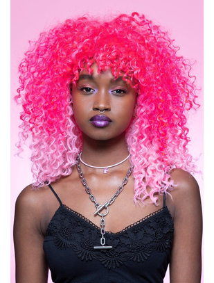 Fever Manic Panic Pink Passion Curl Girl rozā parūka