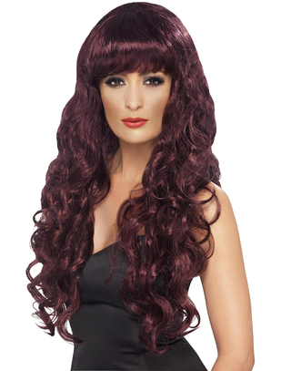 Fever Siren burgundy wig