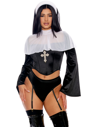 Forplay Best Behavior Sexy Nun Costume