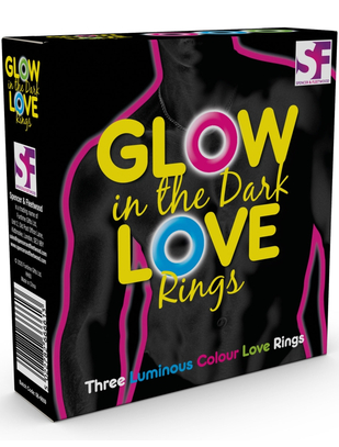 Spencer & Fleetwood Glow in the Dark Love Rings (3 pcs)