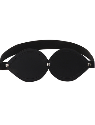 Taboom Infinity black faux leather blindfold