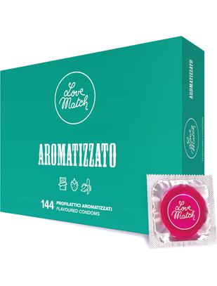 Love Match Aromatizzato Flavoured Condom Combo (144 vnt.)
