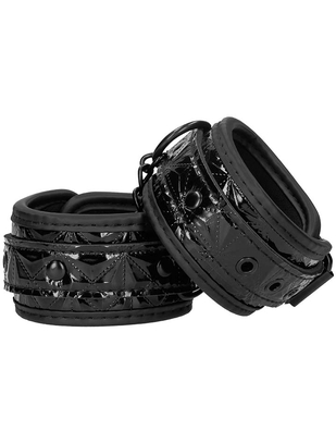 Ouch! black vinyl wrist cuffs