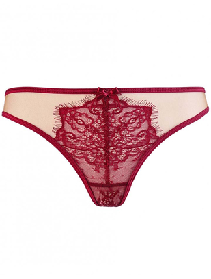 Axami Sexy Malaga Loca burgundy thong