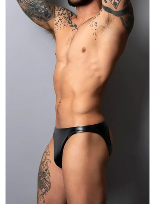 Male Power Liquid Onyx melnas matētas atvērtas apakšbikses