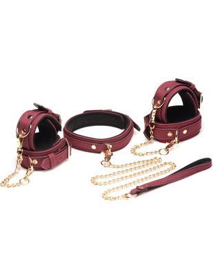 Master Series 6 Piece Velvet Bondage Set