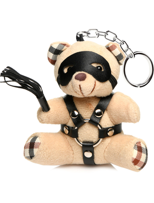 Master Series BDSM Kinky Teddy Bear raktų pakabukas