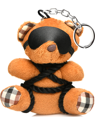 Master Series Bound Kinky Teddy Bear Keychain