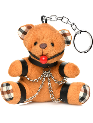 Master Series Gagged Kinky Teddy Bear võtmehoidja