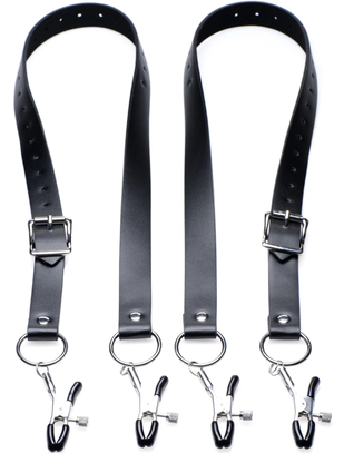 Master Series Labia Spreader Straps With Clamps