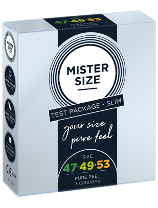 Mister Size 3 size condom pack (3 pcs)