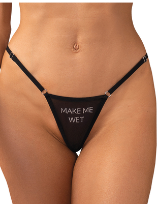 Obsessive черные стринги Make Me Wet