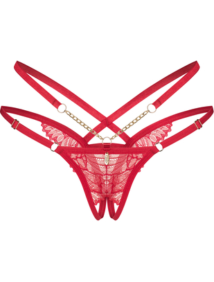 Obsessive Matildea red crotchless thong