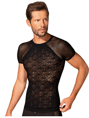 Obsessive black net T-shirt