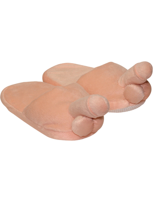 OV plush penis slippers