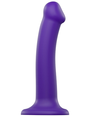 Strap On Me Purple Dual Density Bendable силиконовый дилдо