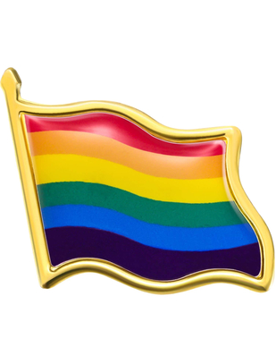 Rainbow Pride sagė su emaliu lakuota LGBT vėliava