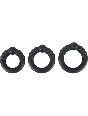 Rebel Weighted Silicone Cock Ring Set