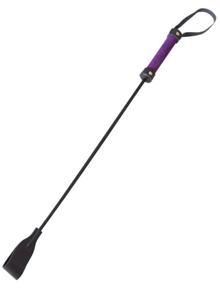Let's Play кожаный хлыст с фиолетовой ручкой