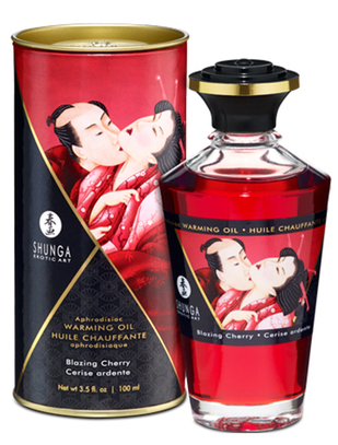 Shunga šildomasis afrodiziakų masažinis aliejus (100 ml)