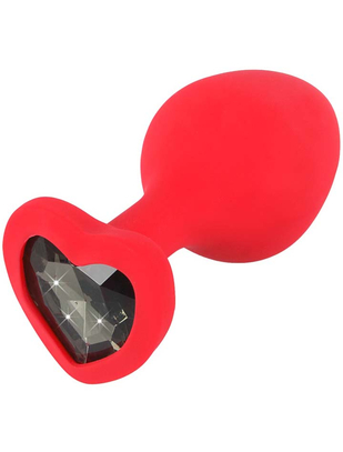 You2Toys Jewel Heart Silicone Plug Medium