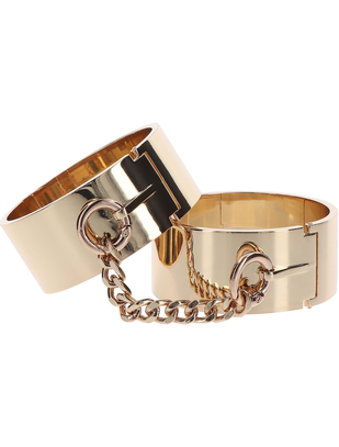 Taboom Dona gold-coloured wrist cuffs