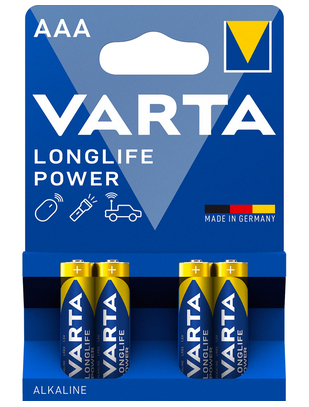 VARTA AAA baterijos (4 vnt.)