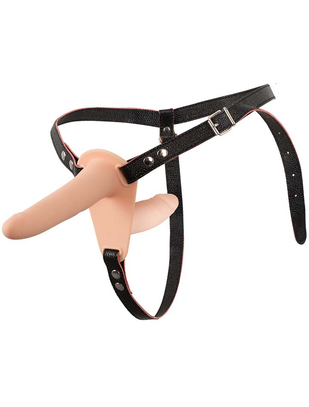 You2Toys vibruojantis dvigubas strap-on