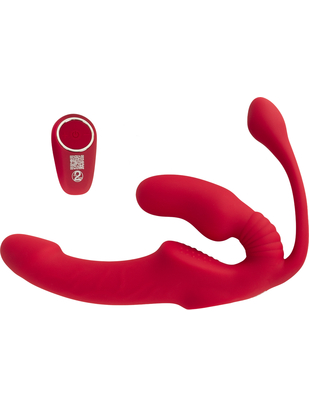 You2Toys Triple Teaser be diržo strap-on vibratorius
