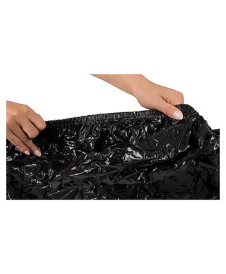 Fetish Collection black vinyl fitted sheet - Juoda