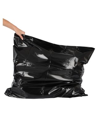 Fetish Collection black vinyl pillow case (71 x 77 cm) - Black