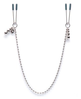 Fifty Shades of Grey Darker At My Mercy Chained Nipple Clamps - Silver coloured