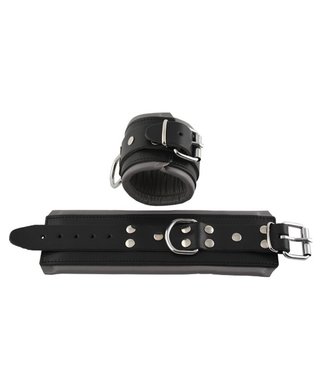 Mister B Wrist restraints with padding - Black/grey