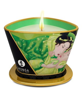 Shunga kvepianti masažinė žvakė (170 ml) - Žalioji arbata
