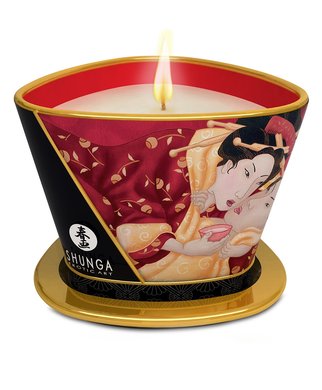 Shunga kvepianti masažinė žvakė (170 ml) - Braškių