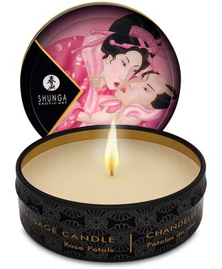 Shunga ароматическая массажная свеча (30 мл) - Роза