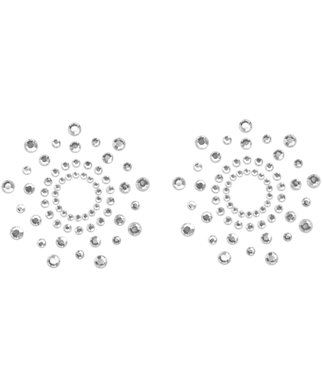 Bijoux Indiscrets Mimi lipdukai speneliams - Sidabro spalva