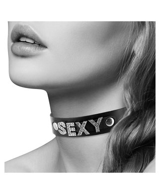 Coquette black leatherette collar Sexy / Slave - Sexy