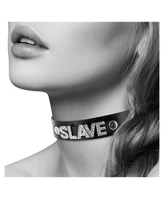 Coquette juoda odinė apykaklė Sexy / Slave - Slave