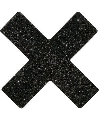 Cottelli Lingerie blizgučiai spenelių lipdukai - Juodas X