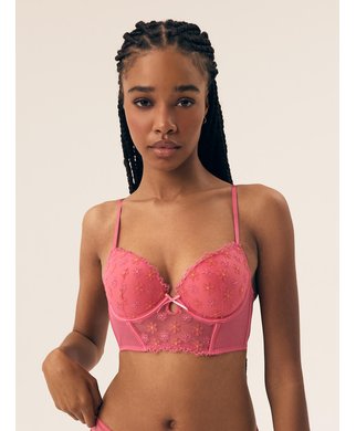 ESOTIQ Bloomy pink push-up bra - 65C