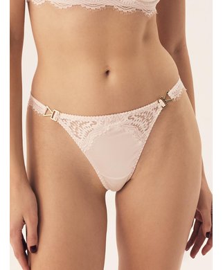 ESOTIQ Brilliant cream thong - S