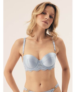 ESOTIQ Brilliant light blue push-up bra - 65C