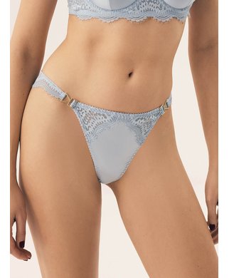 ESOTIQ Brilliant light blue thong - S