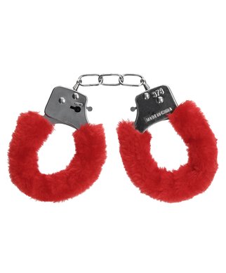 Ouch! Furry Handcuffs - Red