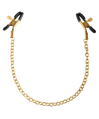 Fetish Fantasy Series Gold Chain Nipple Clamps - Zeltains