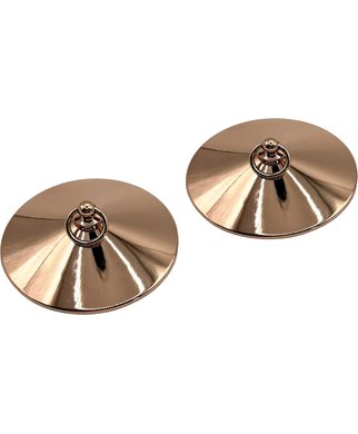 Guilty Pleasure Linking Loop metal pasties - Gold-coloured