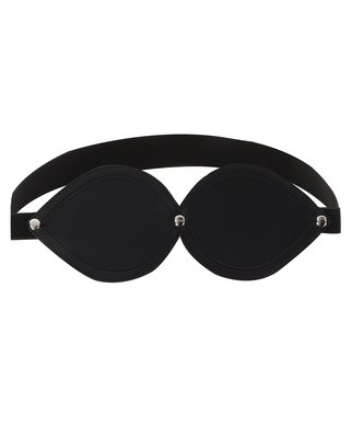 Taboom Infinity black faux leather blindfold - Black