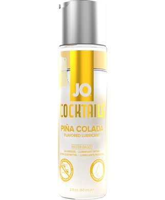 JO Cocktails aromatizuotas vandens pagrindu pagamintas lubrikantas (60 ml) - Pina Colada