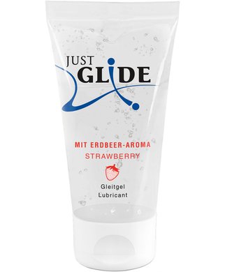 Just Glide braškių kvapo lubrikantas (50 / 200 ml) - 50 ml